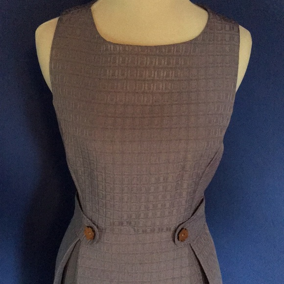 Modcloth retro mod 60s-style lavender fit & flare A-line dress office business - Picture 5 of 16